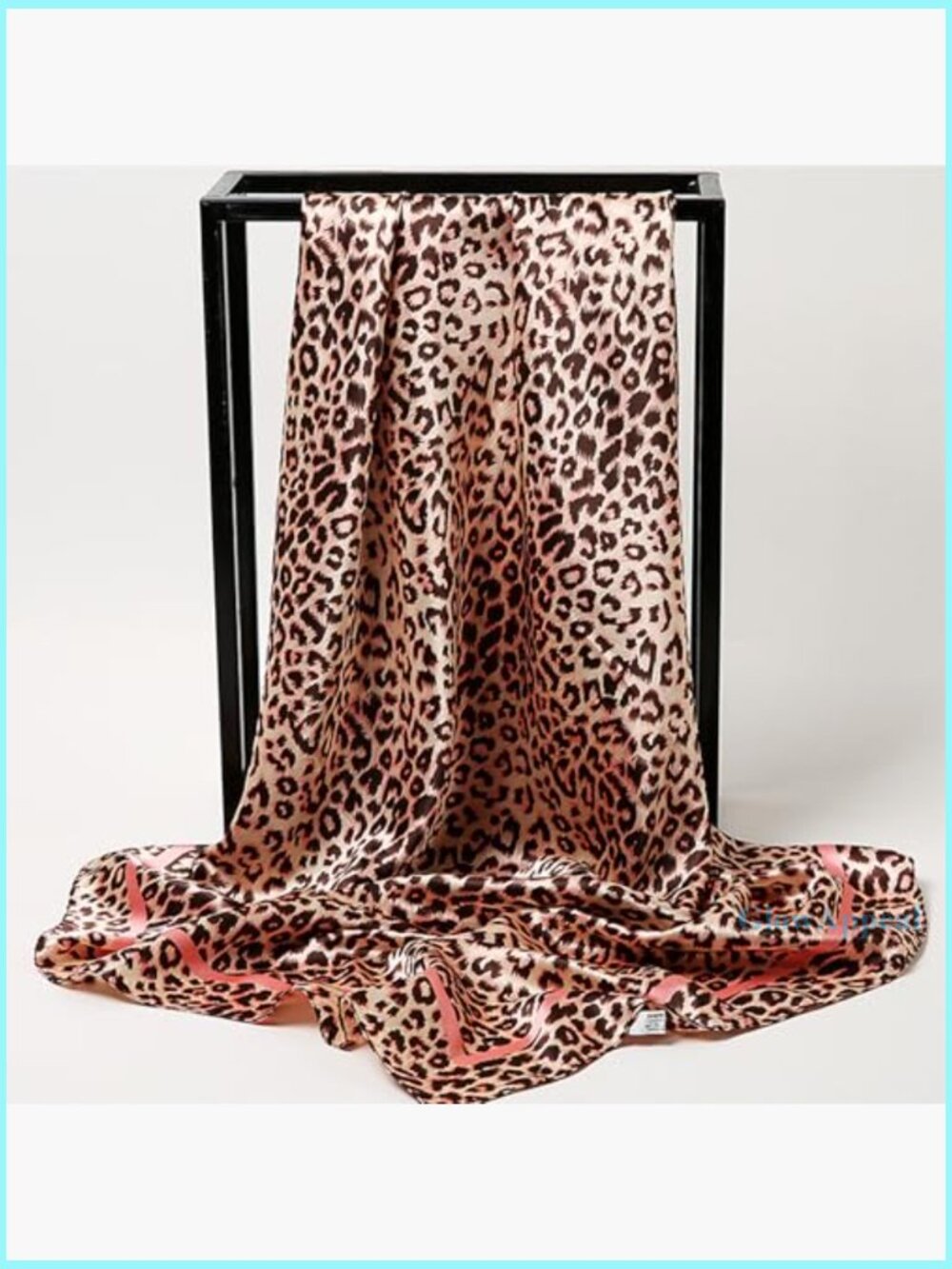 Large Square Scarf 35x35 Inch Silk Satin Head Wrap Neck Bandana - Picture 6 of 7